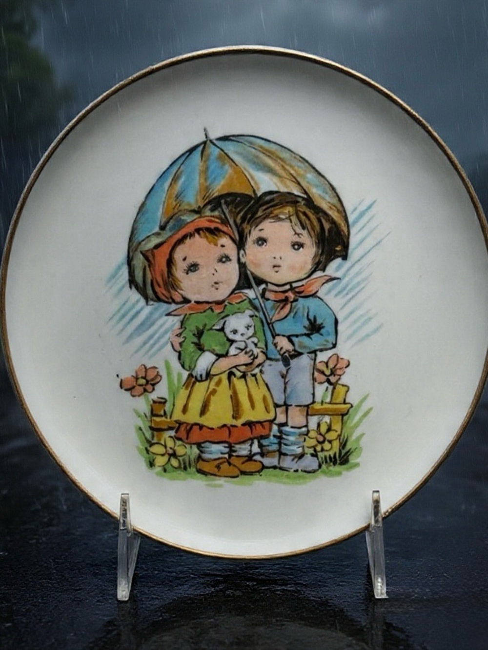 Vintage 1975 Nevco “Bavaria” Wall Plate 7 1/4” Made In Japan - Picture 1 of 4